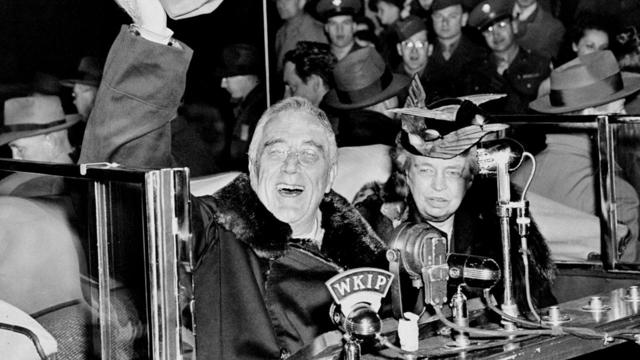 President Franklin D. Roosevelt and Mrs. Eleanor Roosevelt w 