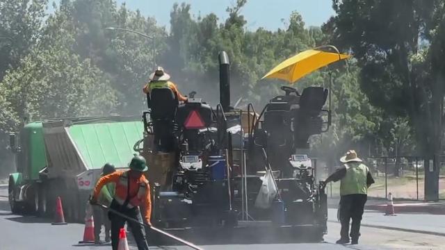 Bay Area workers during hot temperatures 