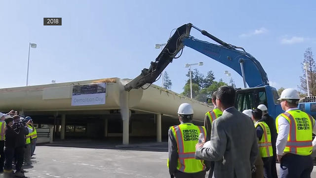 Vallco Mall demolition in 2018 